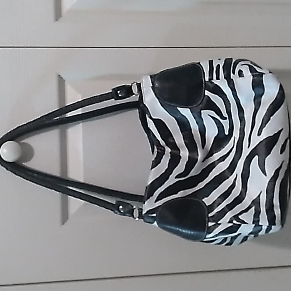 Zebra print purse